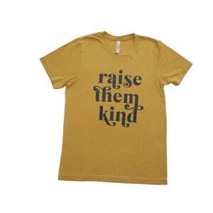 Bella+Canvas 'Raise Them Kind' T-Shirt -‎ Mustard Yellow